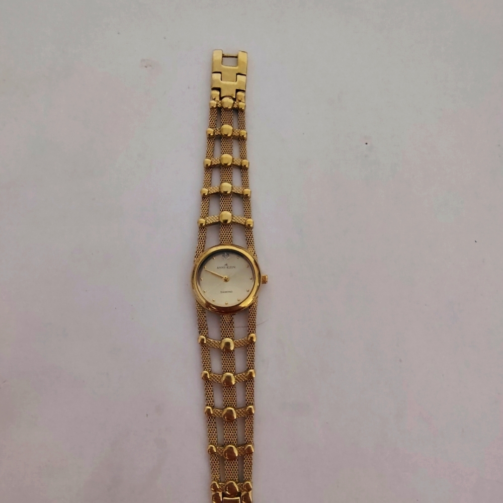 Anne Klein Gold Mesh Women's Watch